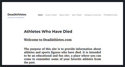 Desktop Screenshot of deadathletes.com