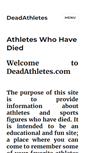Mobile Screenshot of deadathletes.com