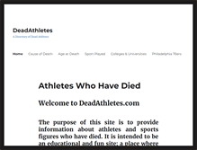Tablet Screenshot of deadathletes.com